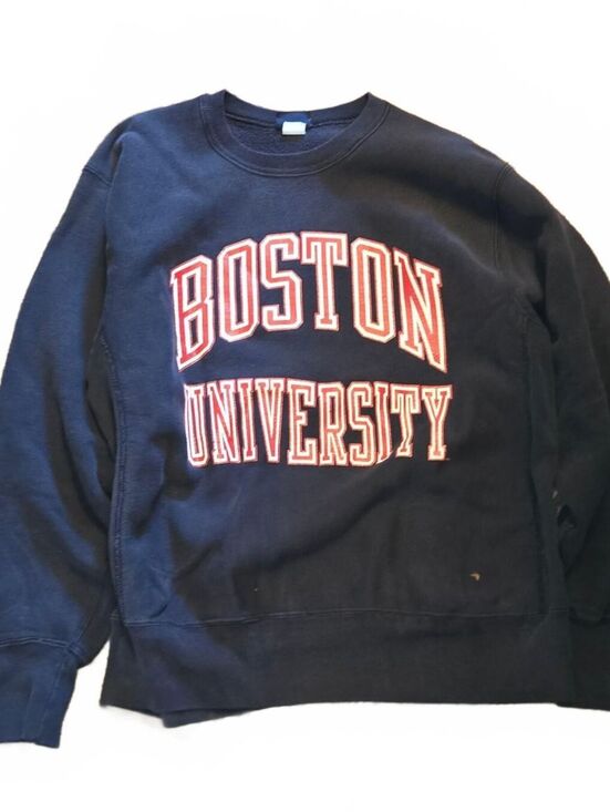 JanSport Other - Vintage 90s Boston University Men's Sweatshirt size XL Black Red USA Made